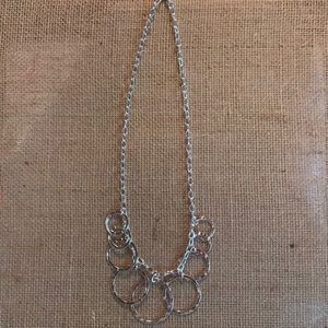 Sterling necklace with open circles
